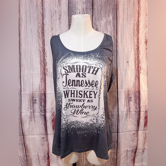NEW TREND | THICKER "SMOOTH AS TENNESSEE WHISKEY" SLEEVELESS TOP - Picture 1 of 9